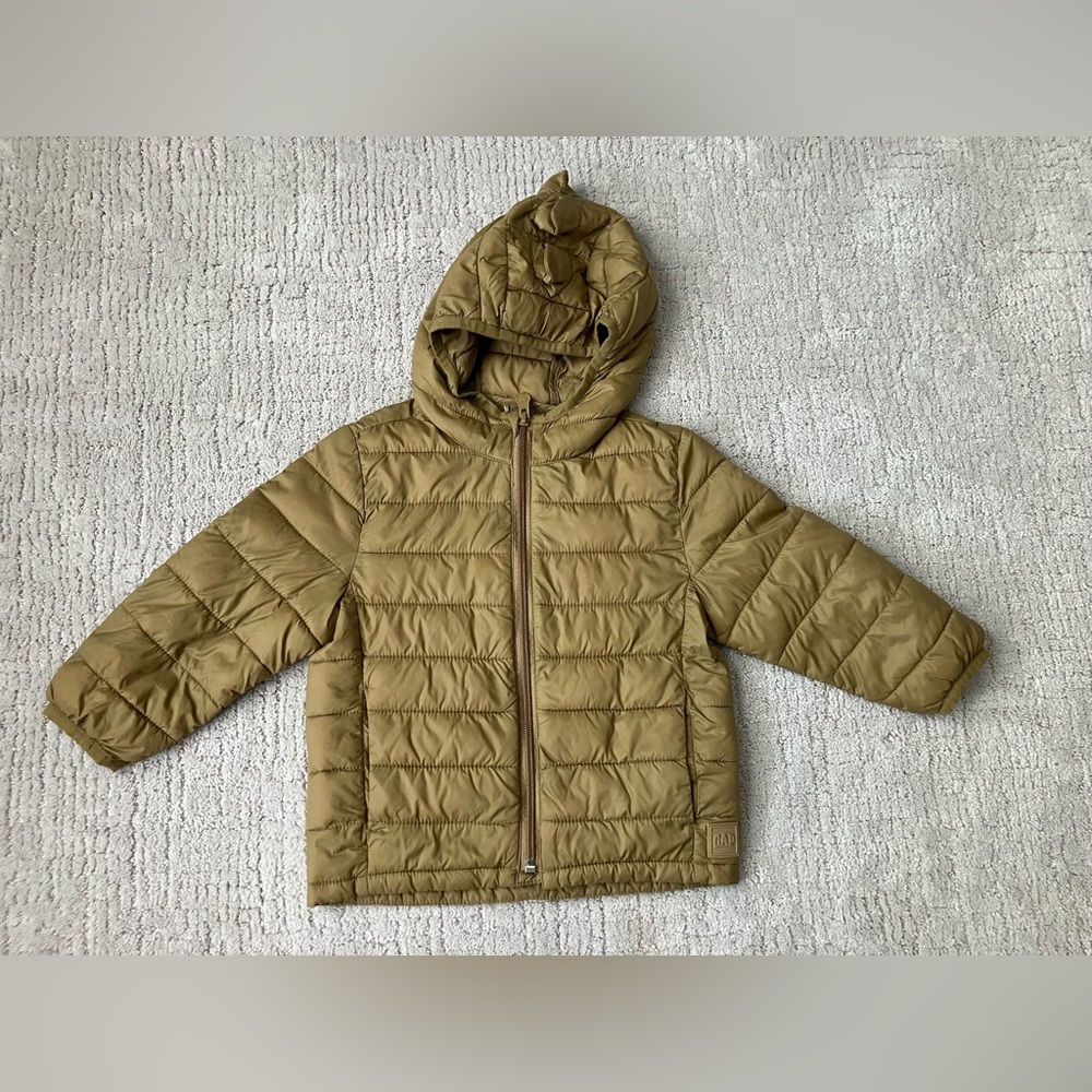GAP Kids Khaki Puffer Jacket